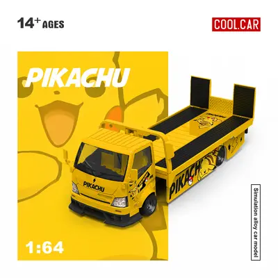 COOLCAR H300 flatbed transporter in a yellow Pikachu livery