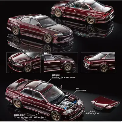 Mortal Toyota Mark II JZX100 in wine red